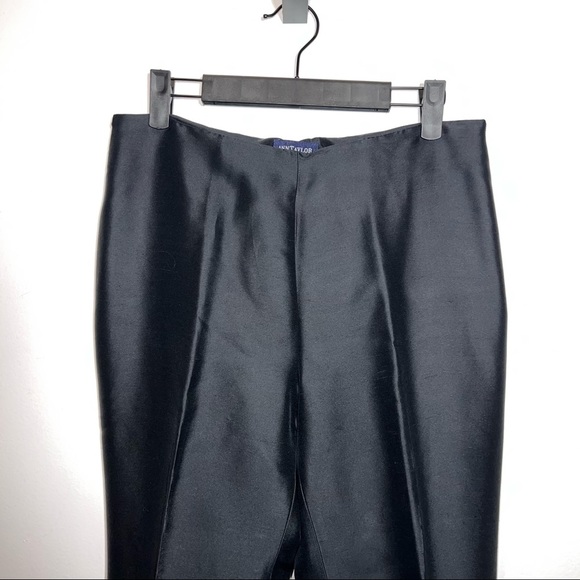 Ann Taylor Silk Trouser with Sequined Cuffs Side Zip - Picture 3 of 5